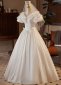Vintage Princess White Satin 20s Party Dresses