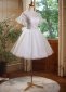 White Embroidery Bridal Shower Dress