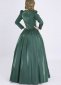 Green Victorian Dickens Fair Christmas Dress Civil War Women Theater Clothing 1
