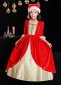 Children Red Victorian Christmas Dress