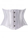Classic White Satin Underbust Corset