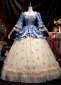 Renaissance Blue Masked Ball Gown Rococo Prom Dress