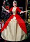 Red Wedding Birthday Christmas Party Dress Gown Theater Costumes