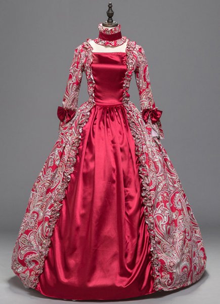 ルネッサンスボールガウンフローラルビクトリアンドレスシアターコスチューム