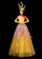 Showgirl Flower Leaf Dresses Holiday Theater Dance Costume Yellow