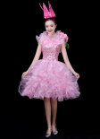 Girls Pink Party Tutu Dress Holiday Princess Mini Dresses