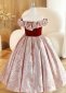 Girls Red Sexy Classic Evening Dress For Children 4