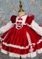 Girls Clothing Chinese Style Lolita Princess Velvet Dress For Children