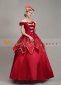 Red Bridesmaid Wedding Party Dress Theater Costume 2