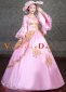 Pink Long Flare Sleeves Lace Sequin Rococo Masquerade Dress Theater Dancer Costume 2