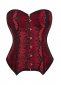 Red And Black Overbust Lingerie Corset