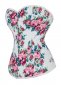 Floral Classic White Overbust Corset with Sweetheart