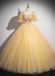 Custom-made Princess Sheath Sweetheart Beading Tulle Homecoming Dress