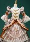 17th Century Girls Ball Gown Children Brocade Jacquard Theater Costume 3
