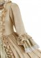 Champagne Jacquard Victorian Dress 03