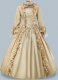 Women Champagne Brocade Victorian Dress Holiday Costume Women Champagne Brocade Victorian Dress Holiday Costume