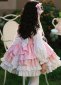 Girls Flower Princess Embroidered Layered Birthday Party Dress 4