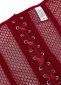 Bride White Red Sexy Mesh Overbust Corset 4