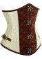 Gothic Steampunk Brown Vintage Underbust Corset