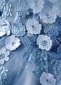 Princess Blue Spaghetti Straps Embroidery Tulle Holiday Party Dress 3