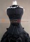 Black Cotton Spaghetti Strap Southern Belle Gothic Victorian Dress 5