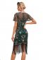 Women Flapper Dresses 1920s V Neck Beaded Fringed Great Gatsby Dress 1