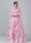 Custom-made Victorian Bustle Pink Dresses Edwardian Masquerade Pricess Dresses