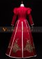 Red Rococo Baroque Queen Ball Dress 18th Century Medieval Victorian Wedding Dress 4