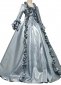 Gray Renaissance Queen Marie Antoinette Rococo Dress