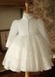 Children White Flower Lace Dress Girls Anniversary Wedding Party Dress