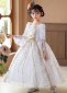 Children White Queen Cosplay Fantasy Dress 1