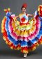 Burlesque Dance Petal Dress Showgirl Costume 720 Degree Rainbow
