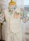3pcs Boys Textured Formal Beige Suit 3
