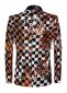 Shiny Plaid Sequins Wedding Groom Blazer Jacket for Men 2