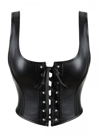 6XL Plus Size Fashion Leather Corset Vest