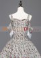 Cotton Floral Spaghetti Strap Princess Lolita Victorian Dress for Women 5
