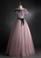 Off The Shoulder Tulle Evening Dress