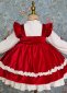 Girls Clothing Chinese Style Lolita Princess Velvet Dress For Children 2
