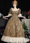 Gold Embroidery Victorian Ball Gown 3