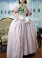 Pink Victorian Dickens Fair Christmas Dress Civil War Women Theater Clothing 3