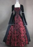 Clearance Medieval Lady Renaissance Faire Brocade Velvet Victorian Dress Theater Costume