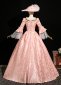 Pink Floral Southern Belle Prom Party Dress 3