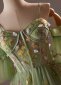 Green Spaghetti Straps Cocktail Dress 1