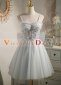 Blue Tulle Homecoming Dresess Customize Women Mini Cocktail Gowns 4