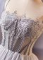 Gray Corset Spaghetti Straps Short Party Formal Dress 2