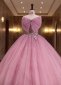Pink Spaghetti Strap Big Bow Tulle Homecoming Dress 3