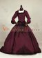 Red Renaissance Long Sleeve Victorian Ball Gown for Women
