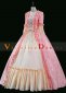 Women Pink Floral Tea Party Garden Gown Marie Antoinette Dress