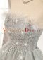 Silver Sparkly Sequins Corset Cocktail Dress 2