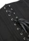 Black Printed Ceinture Underbust Corset 4
